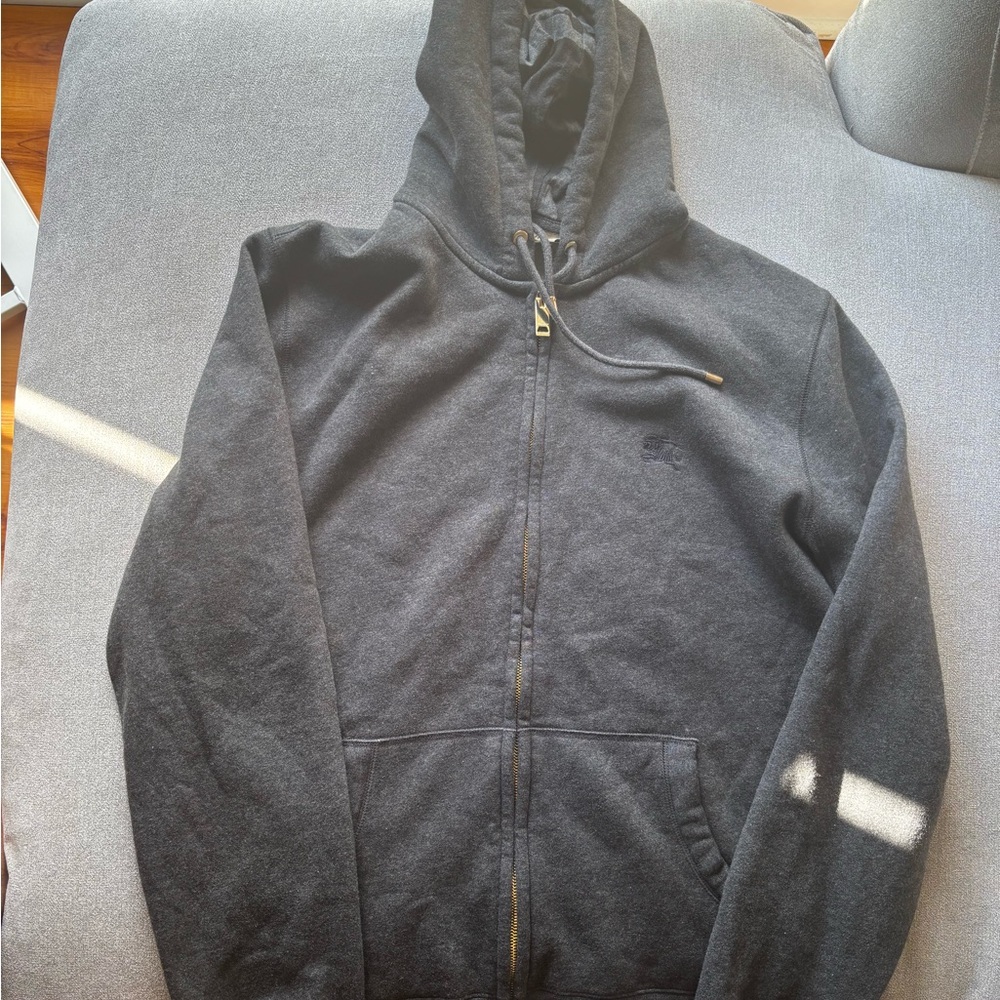 Charcoal Grey Zip-Up Hoodie